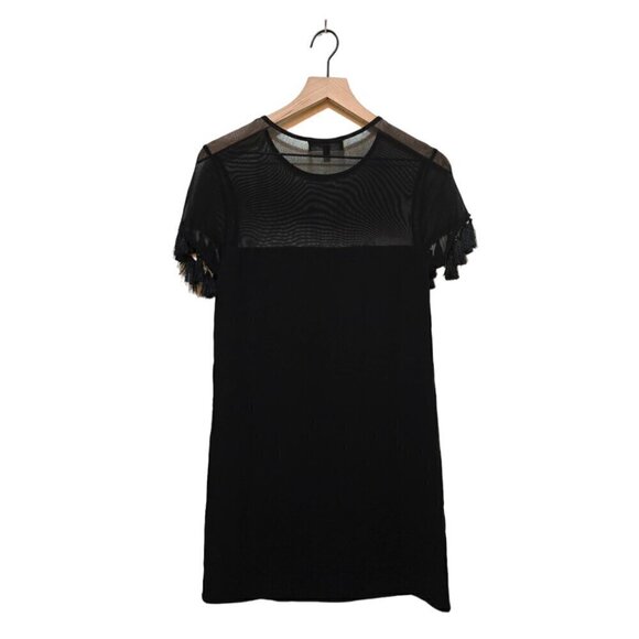 Lulus Iced Latte Black Shift Mini Dress Sz XS - Picture 6 of 11